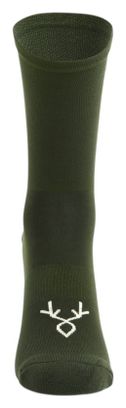 Pair of LeBram Off-Road Khaki Green Socks