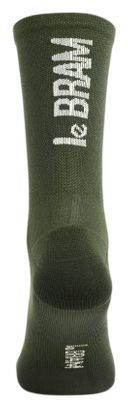 Pair of LeBram Off-Road Khaki Green Socks