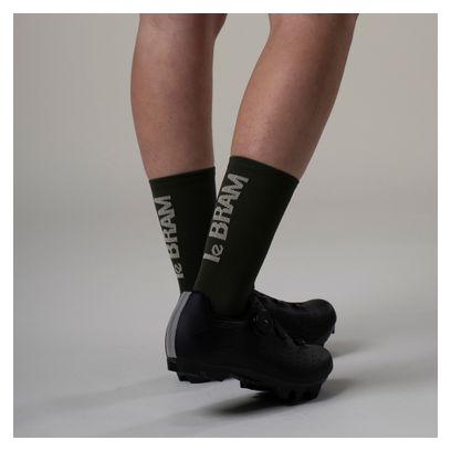 Pair of LeBram Off-Road Khaki Green Socks