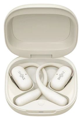 Shokz OpenFit 2 Beige Draadloze Oortelefoon