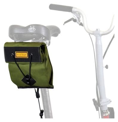 Restrap City Saddle Bag Small para Bicicleta Plegable Verde Oliva