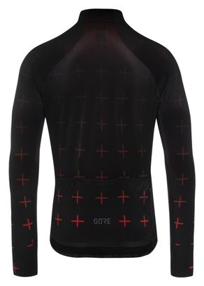 Maillot Manches Longues Gore Wear C5 Thermo Noir/Rouge