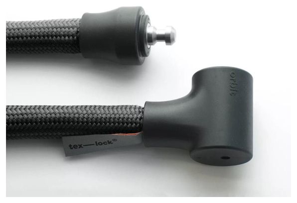 TEXLOCK ORBIT Antivol à clef tissé kevlar 100 centimètres - Noir - Texlock