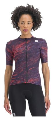 Maglia Sportful Cliff Supergiara donna a manica corta viola/rosa