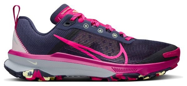 Zapatillas Trail <strong>Running Nike React Terra Kiger 9 Rosa Azul</strong> Mujer