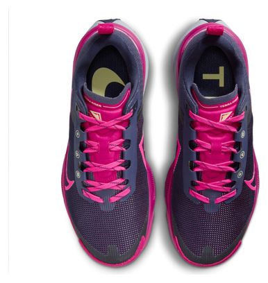 Damen Nike React Terra Kiger 9 Trail Running Schuh Blau Rosa