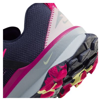 Damen Nike React Terra Kiger 9 Trail Running Schuh Blau Rosa