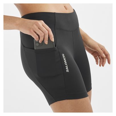Culote Salomon Cross Run 13cm Negro Mujer