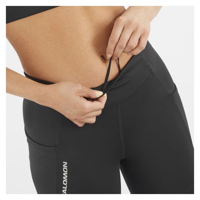 Culote Salomon Cross Run 13cm Negro Mujer