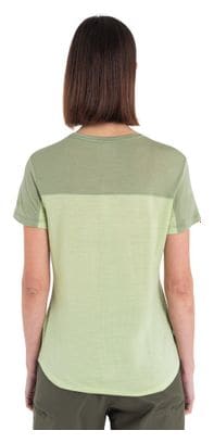 Icebreaker Women's Merino 125 Cool-Lite Sphere III Colour Block T-shirt Green