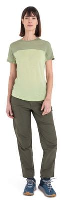 Icebreaker Women's Merino 125 Cool-Lite Sphere III Colour Block T-Shirt Green