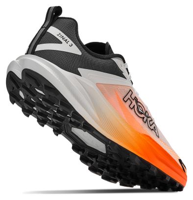 Scarpe da trail Hoka Zinal 3 Bianco/Arancione da uomo