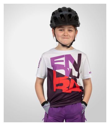 T-Shirt Enfant Endura SingleTrack Core Violet