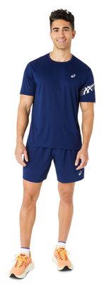 Asics Icon Kurzarm Trikot Blau Herren