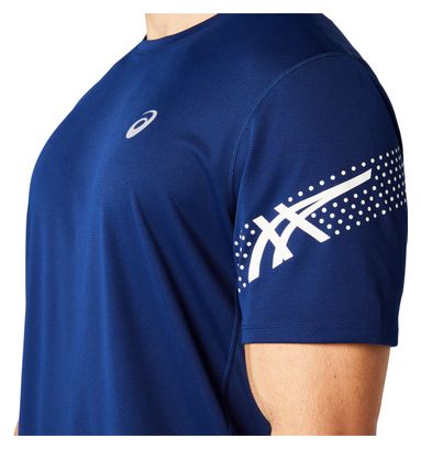 Asics Icon Kurzarm Trikot Blau Herren