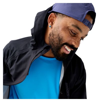 Brooks Canopy Wasserdichte Jacke für Herren, Schwarz
