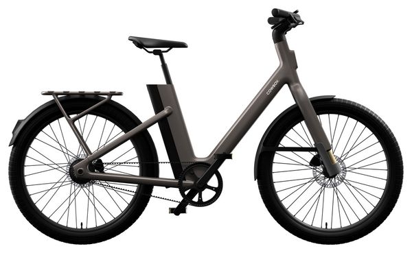 Vélo de Ville Electrique Cowboy Cross ST Courroie Mono Vitesse 540Wh 27.5'' Gris