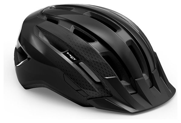 Casco Met Downtown Mips Negro Brillante