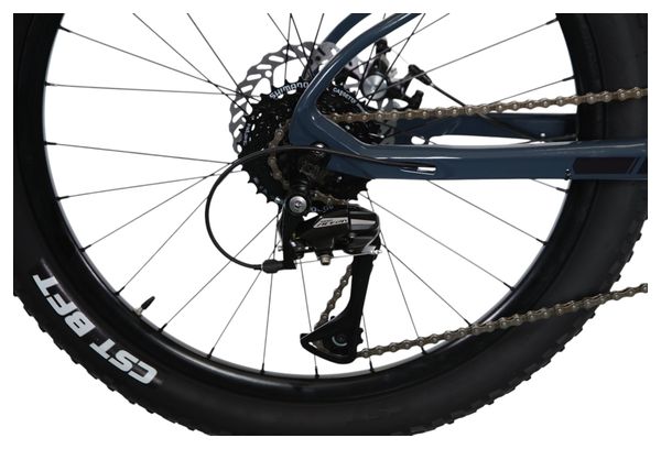 VTT Semi-Rigide Enfant Scamp HighFox Shimano Tourney 8V 24'' Bleu