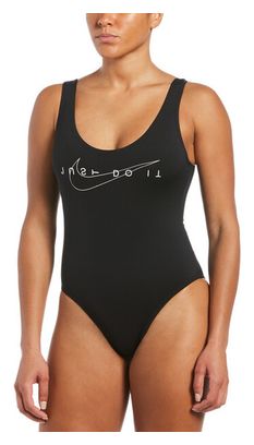 Maillot de Bain 1-Pièce Nike U-Back Noir