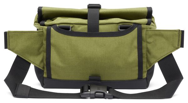 Sacoche de Guidon Chrome Double track Bar Bag Vert Noir