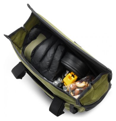 Sacoche de Guidon Chrome Double track Bar Bag Vert Noir