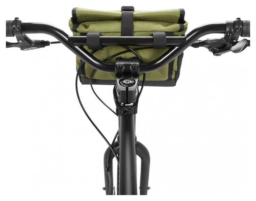 Sacoche de Guidon Chrome Double track Bar Bag Vert Noir