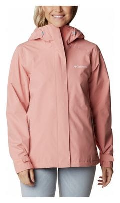 Columbia Women's Earth Explorer Pink Waterproof Jacket