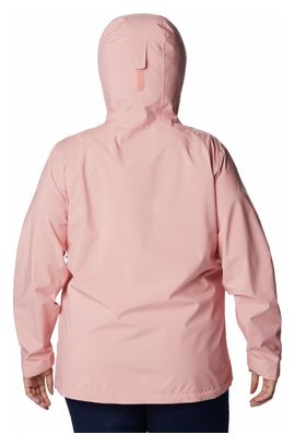 Chaqueta impermeable Columbia Earth Explorer rosa para mujer