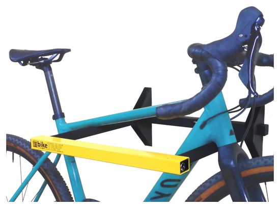 bikeTRAP - Support mural pour suspendre jusqu'à 2 vélos et cadenas antivol. Rangez et protégez votre vélo de manière confortable. Compatible avec tous les cadres et poids de vélo.