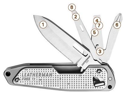 Couteau Free 8 outils T2 - Leatherman