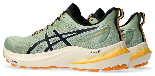 Zapatillas <strong>Asics GT-2000 12 TR Verde</strong> Beige Trail Running