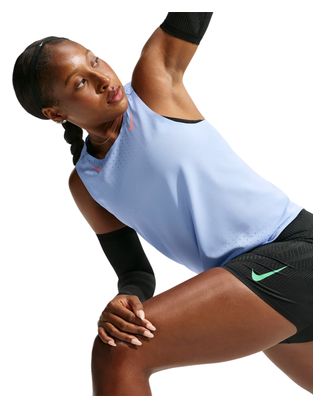 Canotta Nike AeroSwift blu da donna