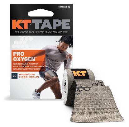 Pre-cut roll of KT Tape Pro Oxygen Titanium Strap