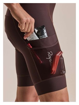 Kurze Radhose mit Trägern „Rapha Brevet Element Cargo“ in Braun für Herren