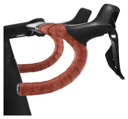 Supacaz Pure Leather Coffee Brown Handlebar Tape with End Caps