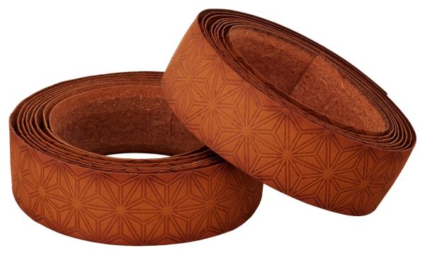 Supacaz Pure Leather Coffee Brown Handlebar Tape with End Caps