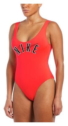 Bañador de una pieza Nike U-Back rojo