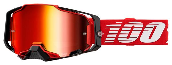 Maschera 100% Armega Rossa/Lenti a specchio rosse