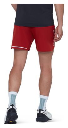 Pantaloncini da corsa Mammut Aenergy rossi da uomo