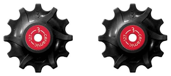 BBB RollerBoys Jockey Wheels Ceramic Bearing Sram Narrow-Wide 12T Black