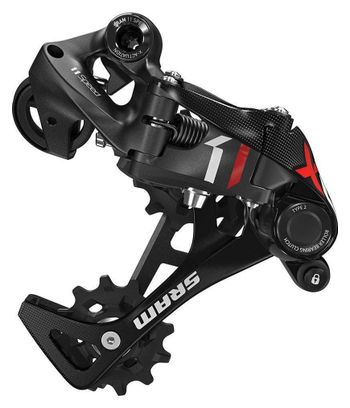 Sram Dérailleur arrière X01  11V Long Cage Aluminium Noir/Rouge