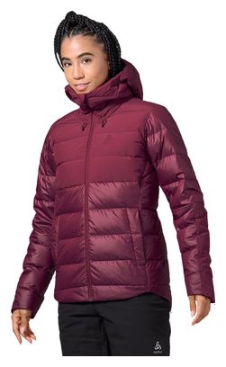 Dames Odlo Severin N-Thermic Hooded Jacket Rood Framboos Fudge