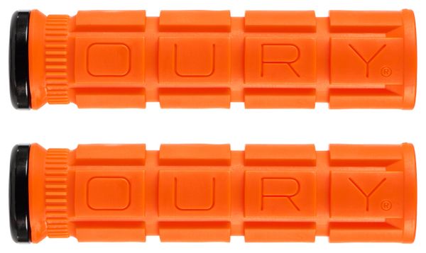 Paire de Grips Oury Grips Lock-On V2 Orange Blaze