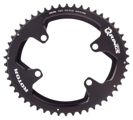 ROTOR ALDHU 3D+ Oval Chainring External 4x110mm Black