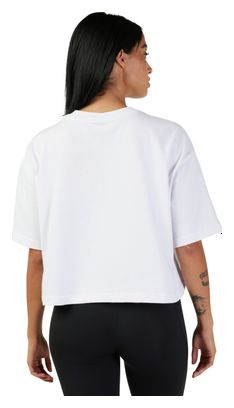 Wordmark Premium Crop Women's Short Sleeve T-Shirt White