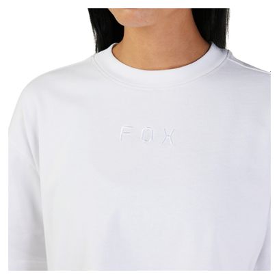 Wordmark Premium Crop Women's Short Sleeve T-Shirt White