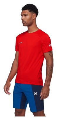 Maglietta tecnica Mammut Ducan FL rossa da uomo