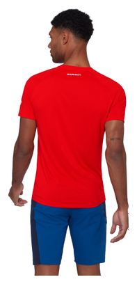 Maglietta tecnica Mammut Ducan FL rossa da uomo