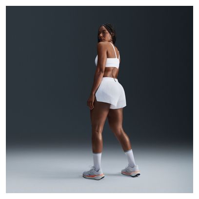 Sujetador blanco de sujeción media Nike Indy para mujer